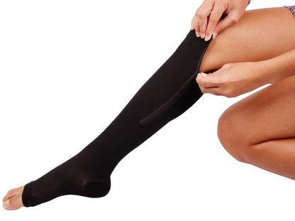 Pair of Zippered Compression Socks