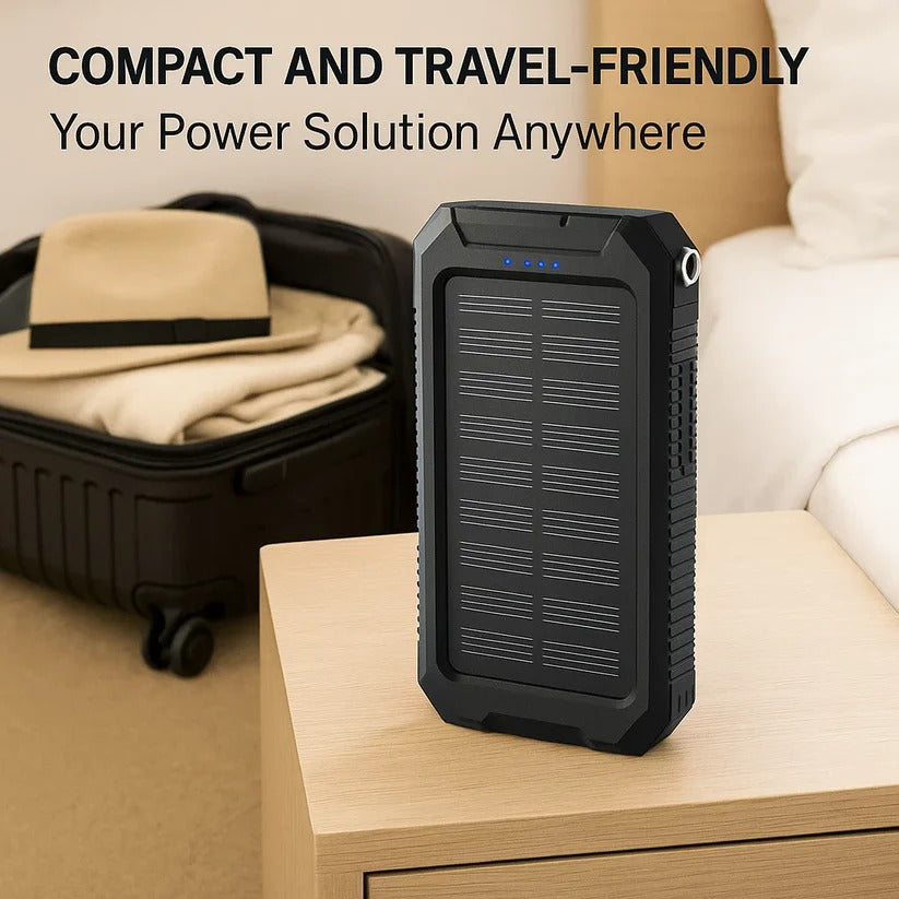 500000mAh Waterproof Solar Charger Power Bank, External Battery