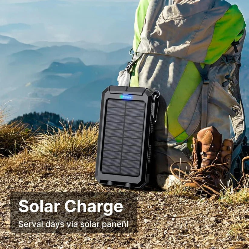500000mAh Waterproof Solar Charger Power Bank, External Battery