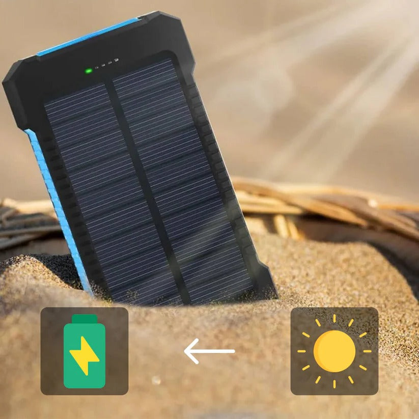 500000mAh Waterproof Solar Charger Power Bank, External Battery