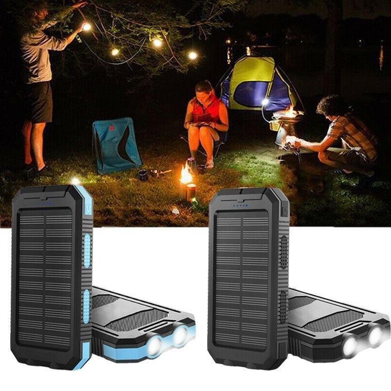 500000mAh Waterproof Solar Charger Power Bank, External Battery