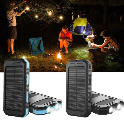 500000mAh Waterproof Solar Charger Power Bank, External Battery