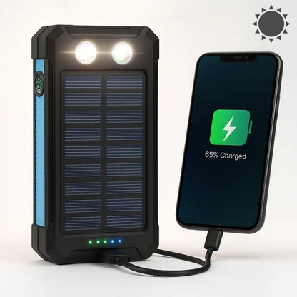 500000mAh Waterproof Solar Charger Power Bank, External Battery