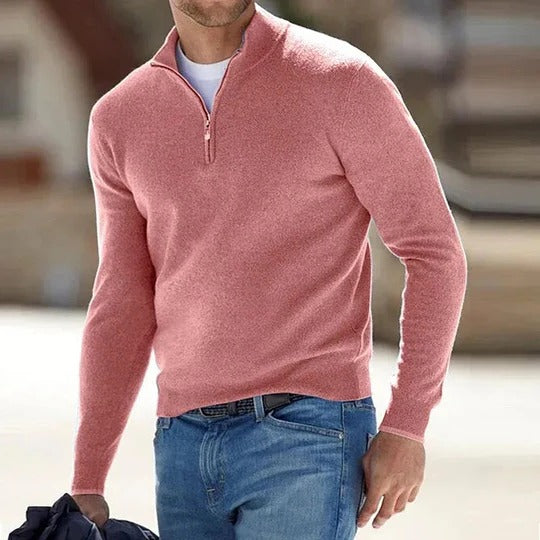 Men's Zipper Basic Sweater