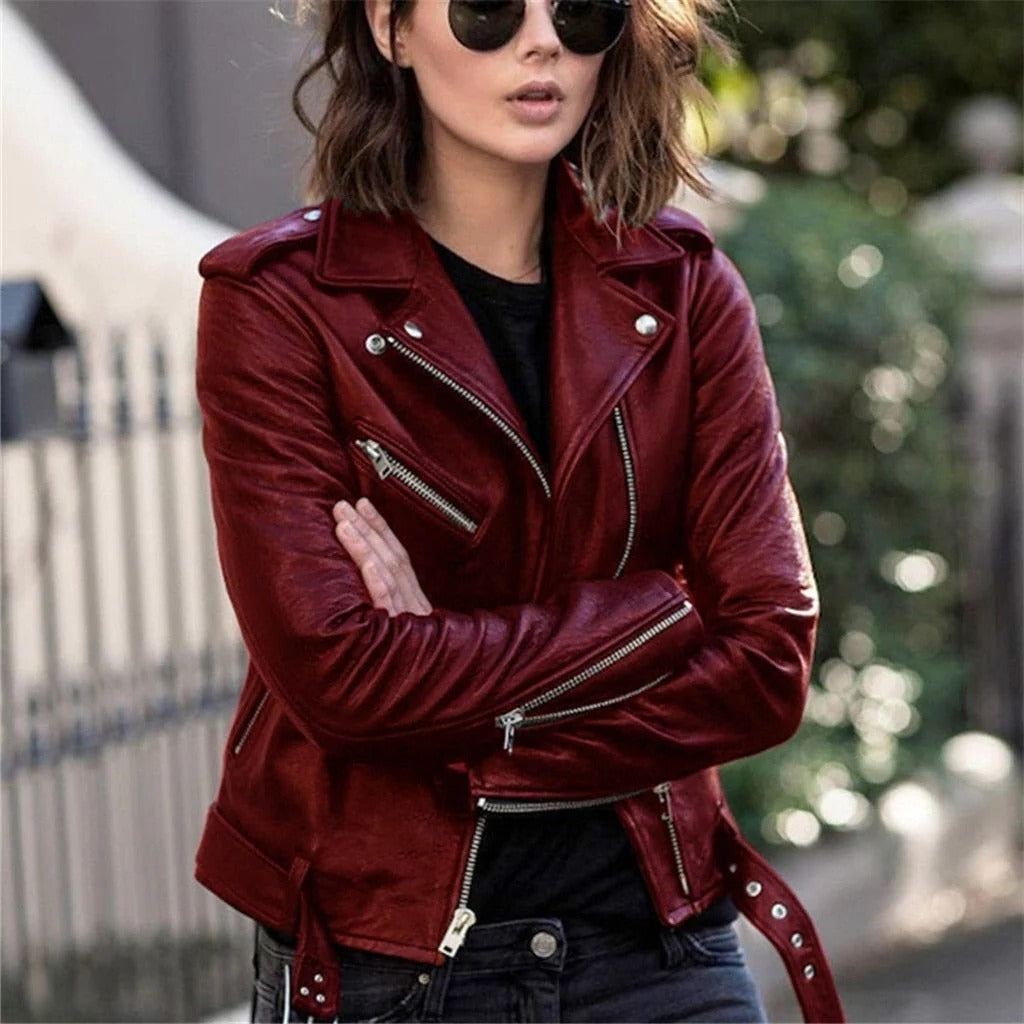 Leather Jacket in Various Colors, High Quality Material