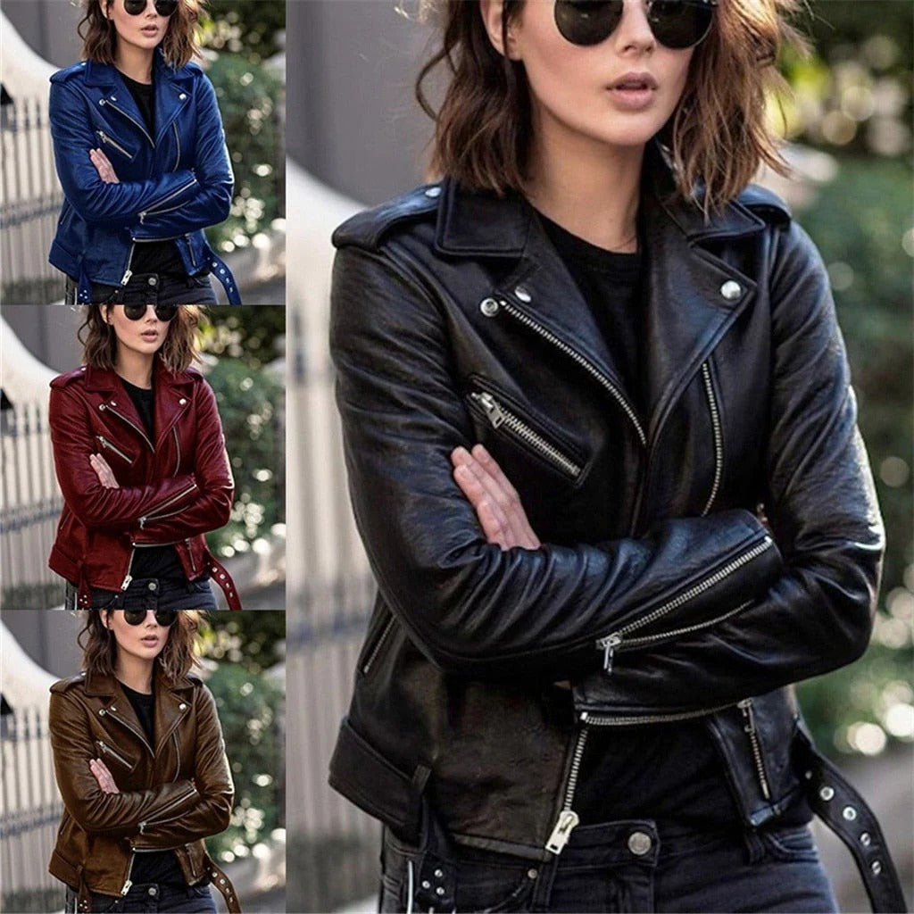 Leather Jacket in Various Colors, High Quality Material