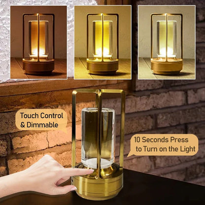 Cordless Nordic Table Lamp, Modern Design