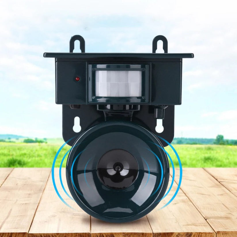 Motion Sensor Bird Deterrent, Pigeon Repeller with Sound Scarer for Crows