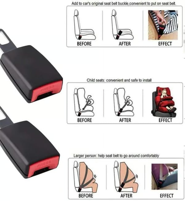 Car Seat Belt Extension Clips, BuckleEase