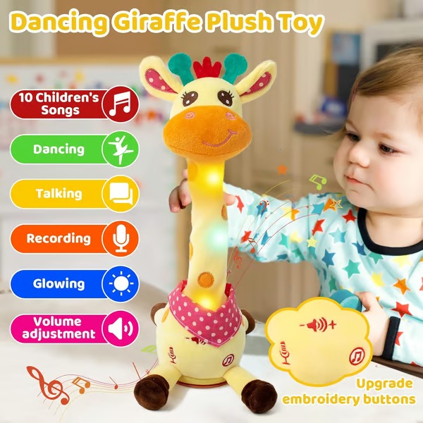 Singing and Dancing Giraffe Toy, JungleJive Interactive Plush