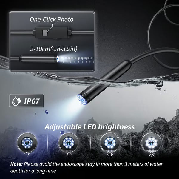 Portable Inspection Camera, Phone Compatible ZoomWand