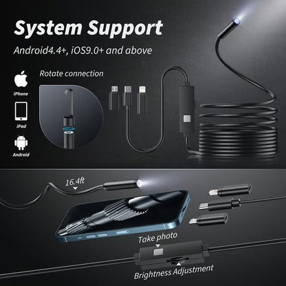Portable Inspection Camera, Phone Compatible ZoomWand