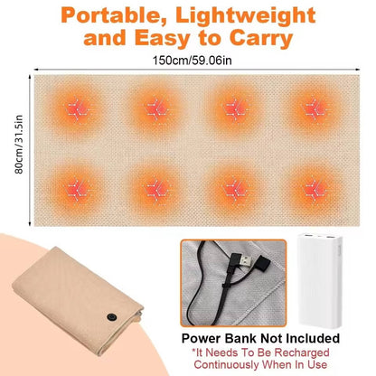 Heated Portable Shawl Blanket
