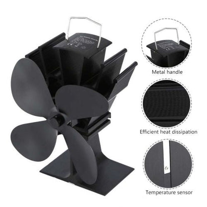 Heat Powered Fireplace Fan for Efficient Home Heating