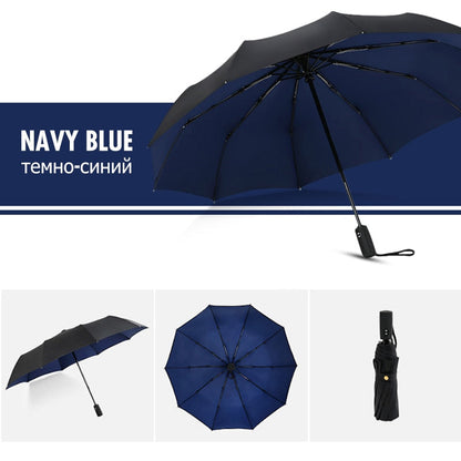 Windproof Compact Umbrella for Rain and Wind Protection