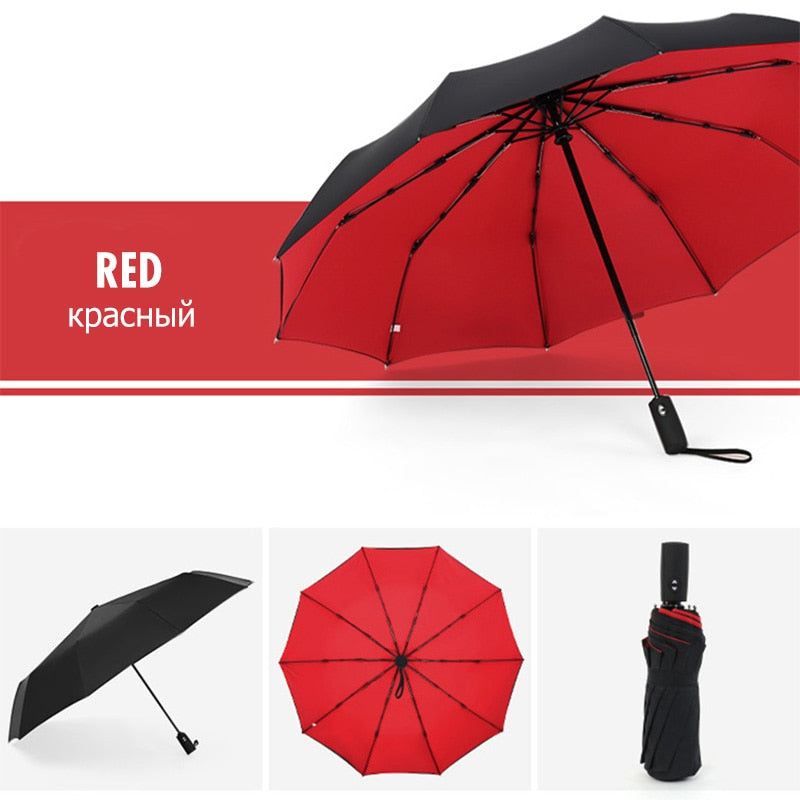 Windproof Compact Umbrella for Rain and Wind Protection