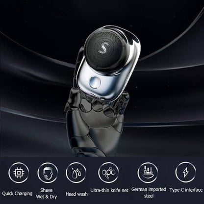 Men's Mini Electric Shaver, Portable and Compact Design