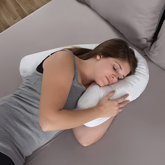 Orthopedic Side Sleeper Pillow with Ear Hole for Comfort and Support