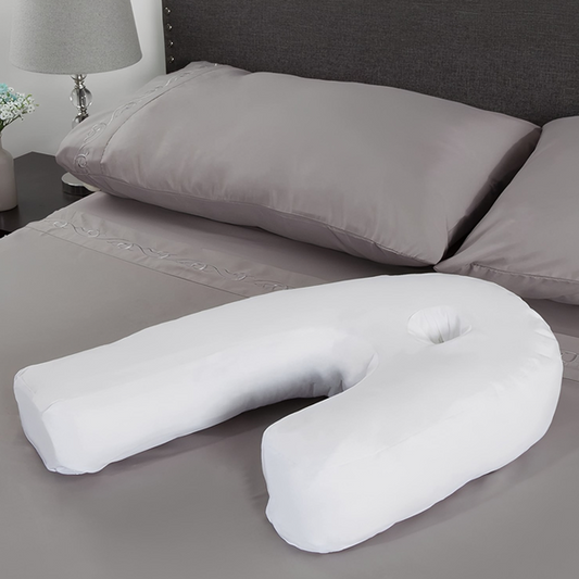 Orthopedic Side Sleeper Pillow with Ear Hole for Comfort and Support
