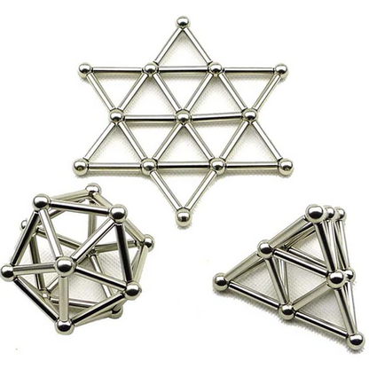 Magnetic Building Sticks and Balls for Creative Play
