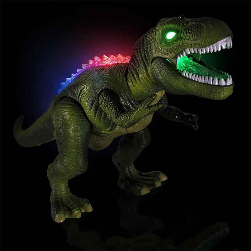Remote Control T-Rex Dinosaur Toy, LED Light Up, Walking and Roaring Features