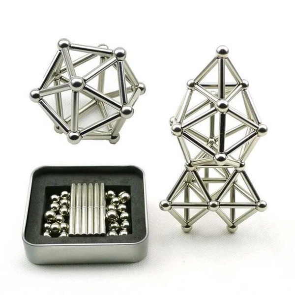 Magnetic Building Sticks and Balls for Creative Play