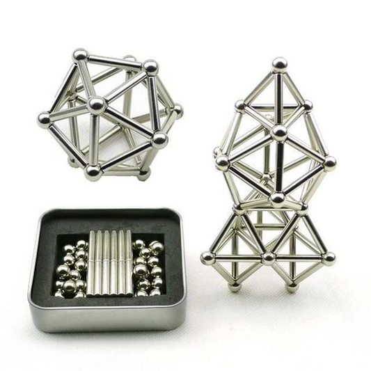 Magnetic Building Sticks and Balls for Creative Play