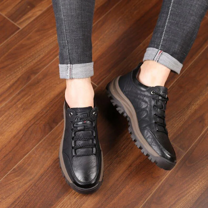 Men's Casual Shoes with Hand Stitching, Arch Support and Non-slip Breathable Design