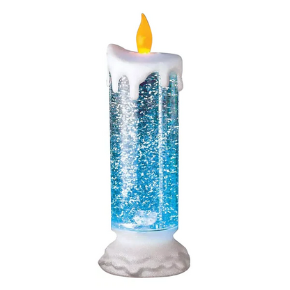 Rechargeable LED Christmas Candles with Glitter