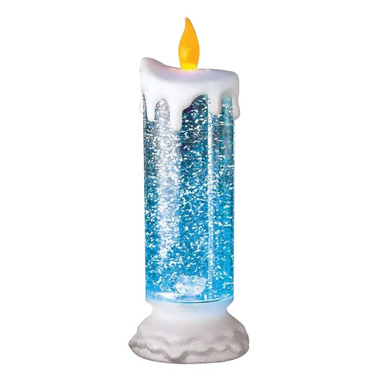 Rechargeable LED Christmas Candles with Glitter