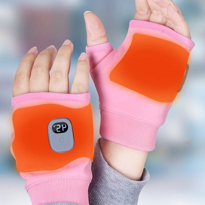 Heated Fingerless Gloves, USB Rechargeable Design