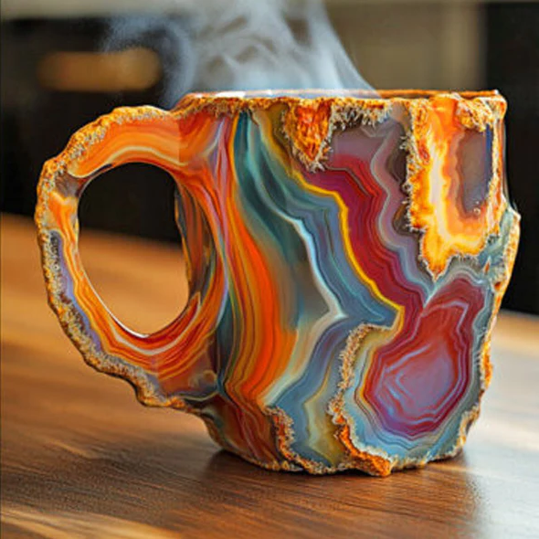 Mineral Crystal Coffee Mugs, Unique Design and Durable Material