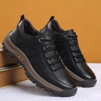 Men's Casual Shoes with Hand Stitching, Arch Support and Non-slip Breathable Design