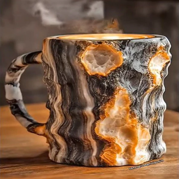 Mineral Crystal Coffee Mugs, Unique Design and Durable Material