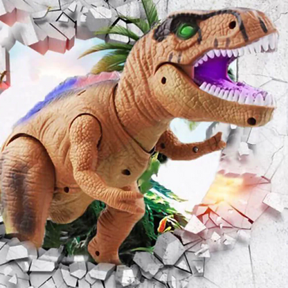 Remote Control T-Rex Dinosaur Toy, LED Light Up, Walking and Roaring Features