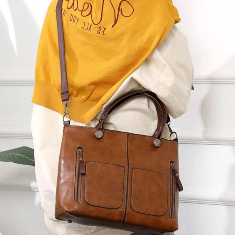 Leather Bag, Elegant Design