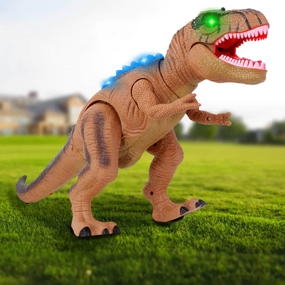 Remote Control T-Rex Dinosaur Toy, LED Light Up, Walking and Roaring Features