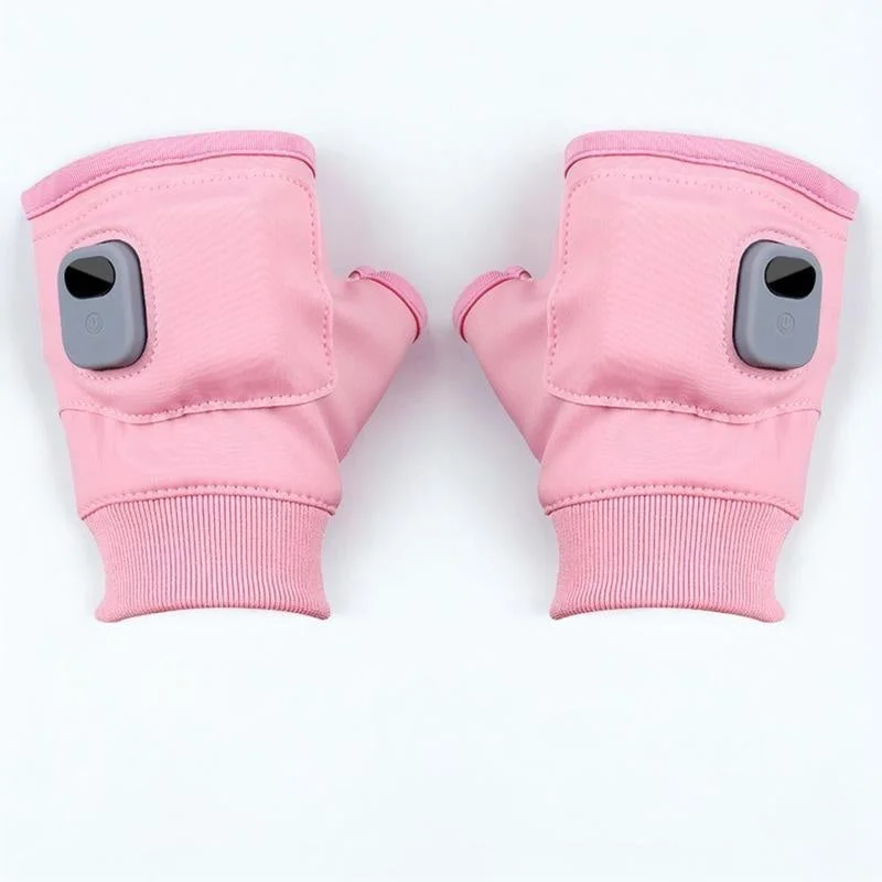 Heated Fingerless Gloves, USB Rechargeable Design