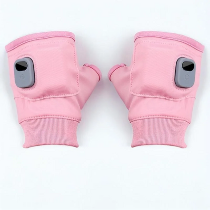 Heated Fingerless Gloves, USB Rechargeable Design