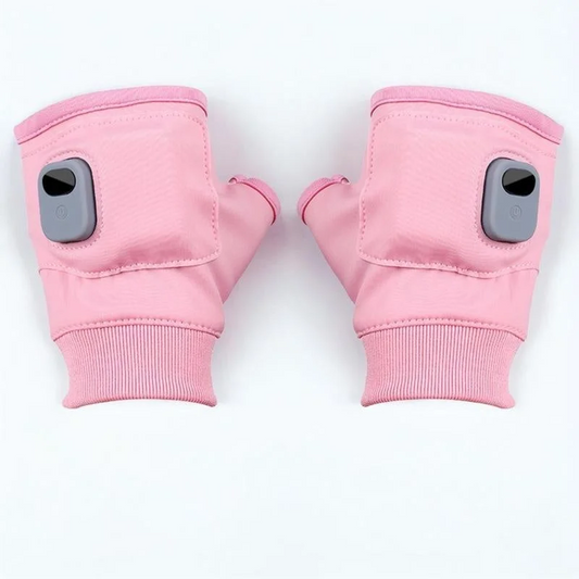 Heated Fingerless Gloves, USB Rechargeable Design