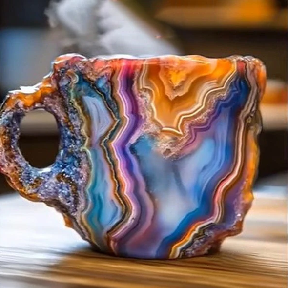 Mineral Crystal Coffee Mugs, Unique Design and Durable Material