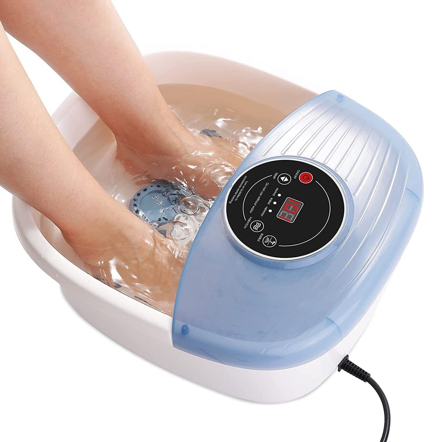 Temperature Controlled Foot Bubble Bath Massager with Vibration