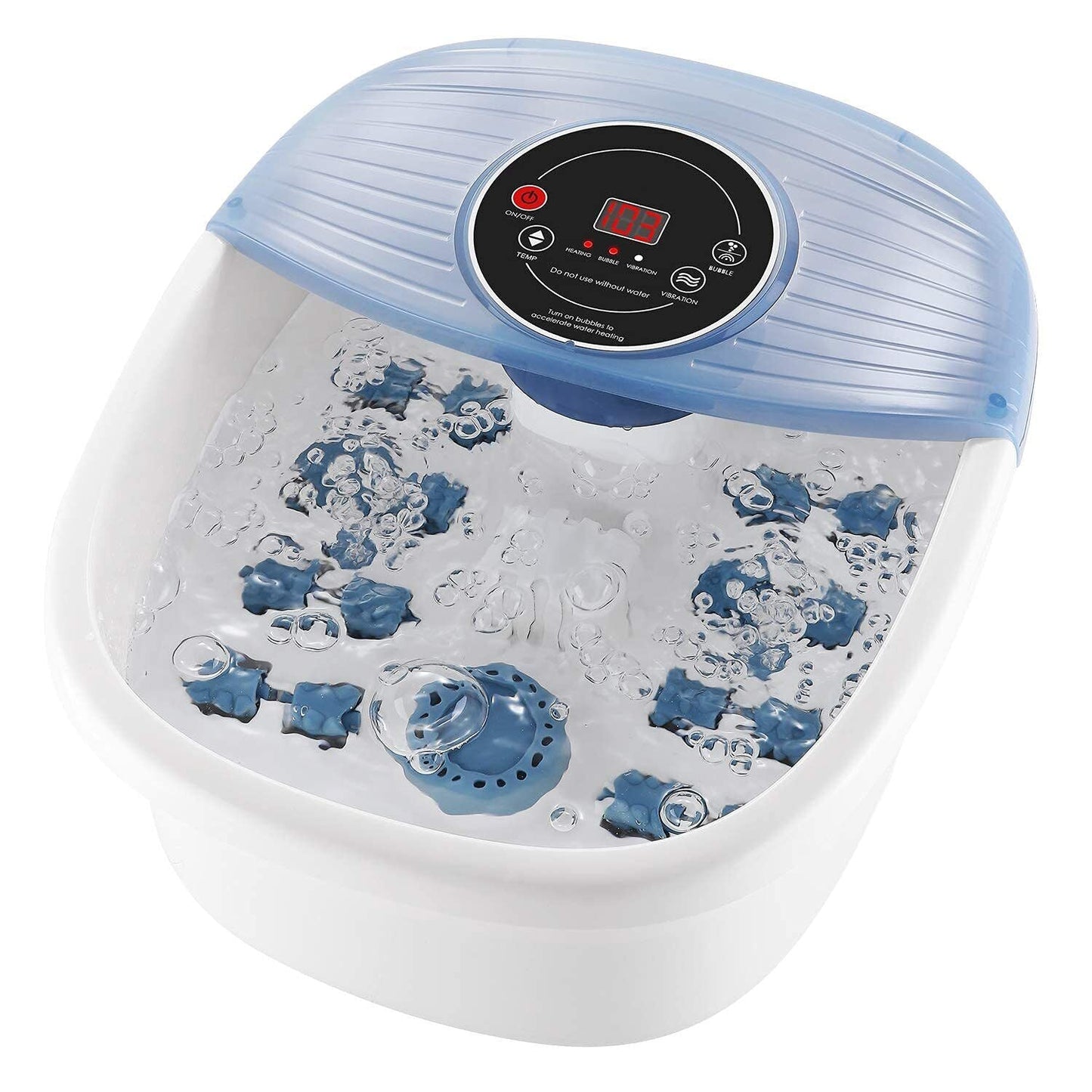 Temperature Controlled Foot Bubble Bath Massager with Vibration
