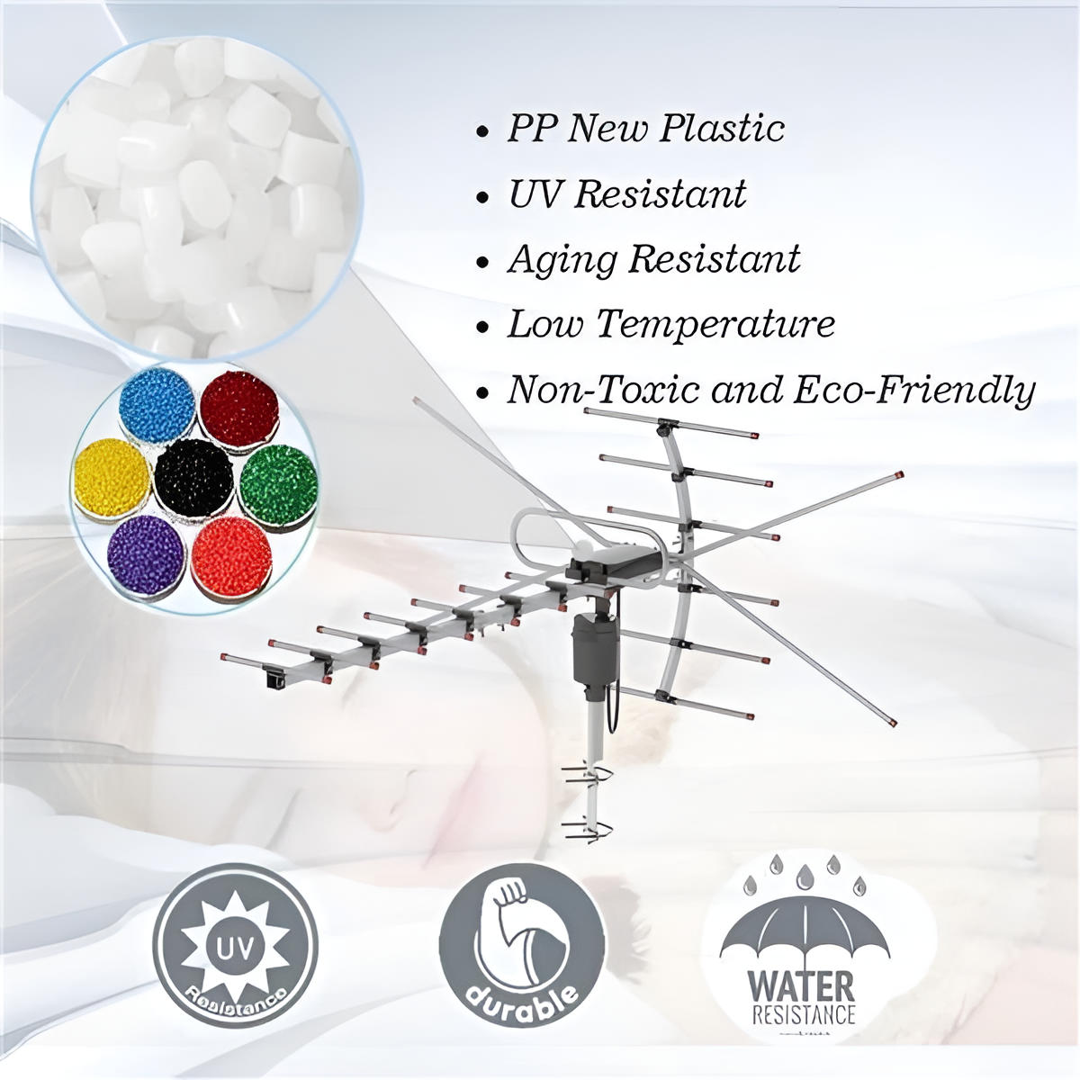 2025 Digital Outdoor HD TV Antenna, Extra Range with 360 Degree Directional Motor