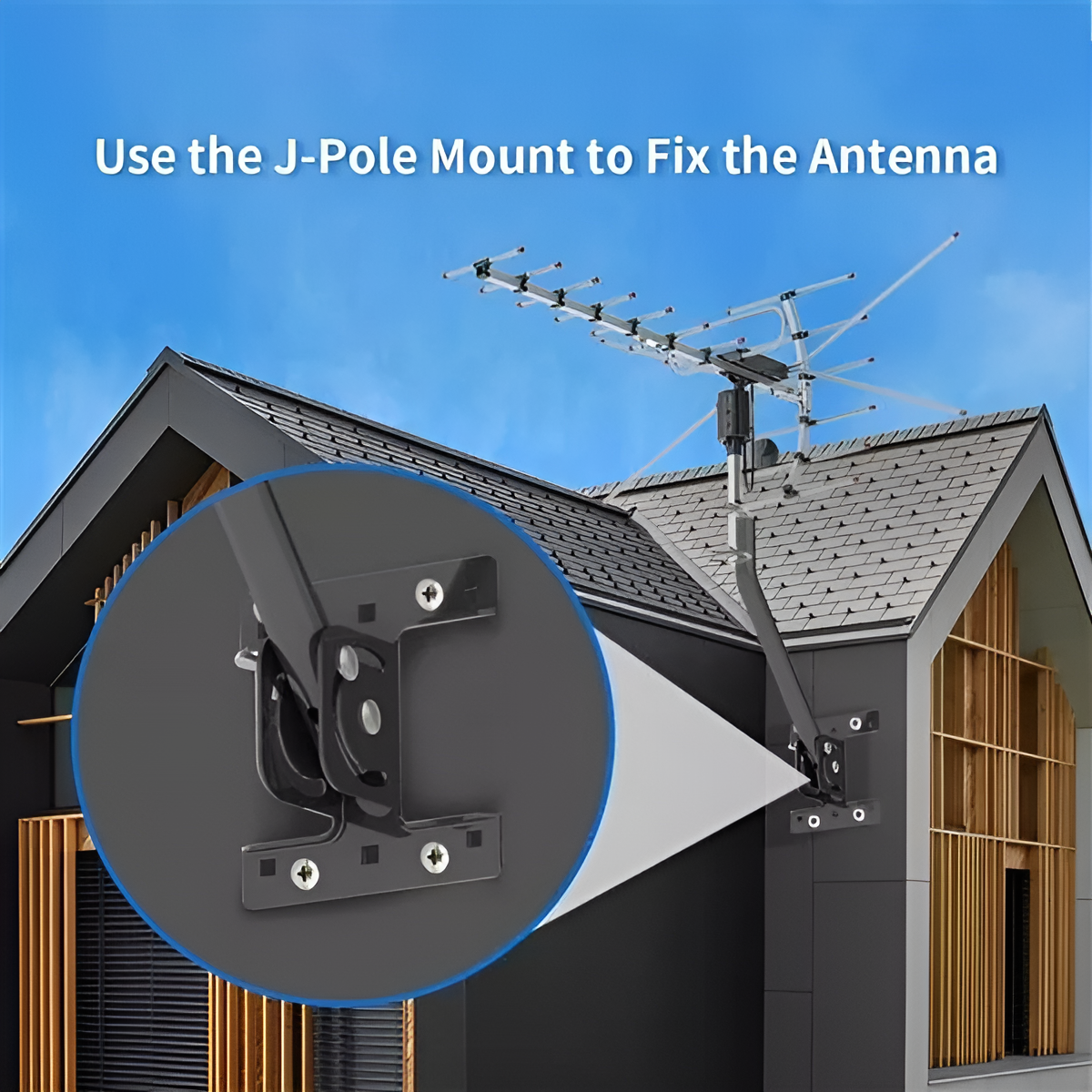 2025 Digital Outdoor HD TV Antenna, Extra Range with 360 Degree Directional Motor