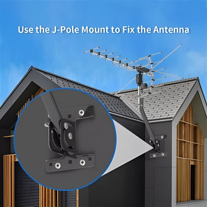 2025 Digital Outdoor HD TV Antenna, Extra Range with 360 Degree Directional Motor