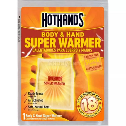 Extra Large Hand and Body Warmer, 18 Hour Duration, 40 Pack Case