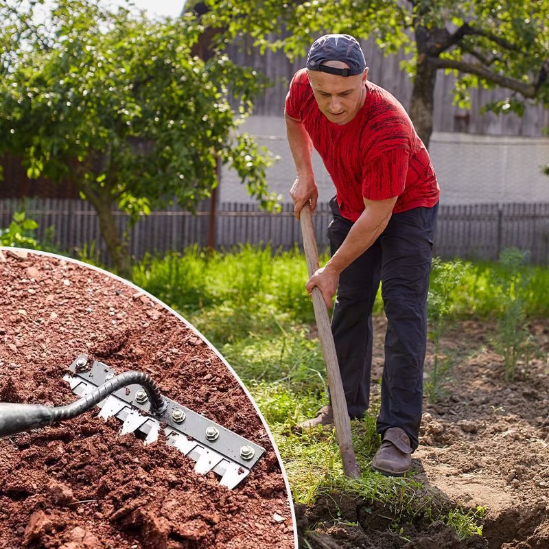 Versatile Lawn Rakes with Comfortable Handle